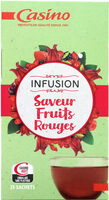 Infusion saveur fruits rouges