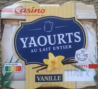Yaourts au lait entier Vanille