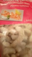 Crevettes décortiquées crues surgelées (penaeus vannamei) sachet