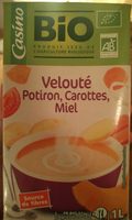 Velouté de potiron, carottes et miel Bio