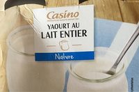 Yaourt au lait entier nature
