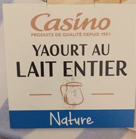 Yaourt au lait entier nature
