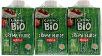 Crème fluide entière 30% de mat. gr. issue de l'agiculture biologique