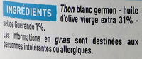 Thon blanc Germon à l'huile d'olive au sel de Guérande