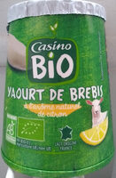 Yaourt de brebis à l'arôme naturel de citron