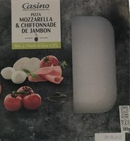 Pizza Mozzarella et Chiffonnade de jambon