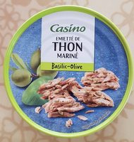 Emietté de thon mariné basilic olive