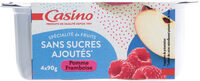 Spécialité de fruits sans sucres ajoutés - Pomme framboise