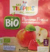 Pomme et fraise sans morceaux