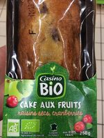 Cake aux fruits - Raisins secs, cranberries