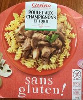 Poulet aux champignons et torti