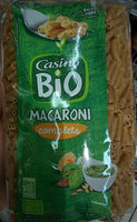 Macaroni complètes bio