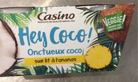 Spécialité végétale au lait de coco sur lit à l'ananas