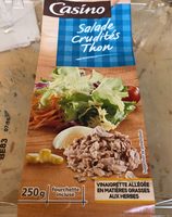 Salade thon crudités