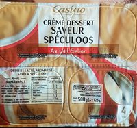 Crème dessert saveur spéculoos au lait entier