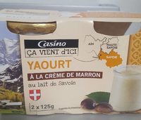 Yaourt au lait de Savoie et à la crème de marron