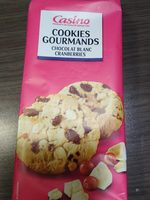 Cookies chocolat blanc et cranberries