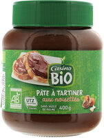 Pâte à tartiner BIO aux noisettes sans huile de palme