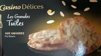 Les grandes tuiles aux amandes