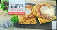 2 tartines briochées - Légumes du soleil fromage de chèvre