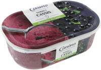 Sorbet cassis avec morceaux de cassis