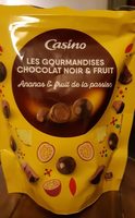 Les gourmandises Chocolat noir et fruits - Ananas et fruits de la passion