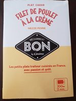 Filet de poulet à la crème et penne mezze penne