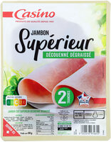 Jambon Supérieur Découenné Dégraissé 2 tranches