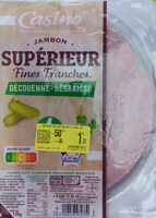 Jambon supérieur 4 fines tranches découenné dégraissé VPF