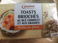 Toasts briochés au blé complet et aux graines