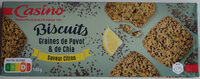 Biscuits graines de pavot et de chia saveur citron
