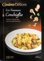 Conchiglie sauce crémeuse aux champignons