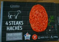 4 steaks hachés pur boeuf façon bouchère