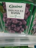 Pur jus de raisin 100% Fruits pressés