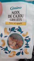 Noix de cajou grillées sans sel ajouté