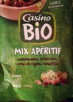 Mix Apéritif raisins secs, amandes, noix de cajou, noisettes