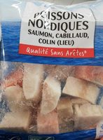 Poissons Nordiques Saumon, Cabillaud, Colin