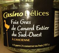 Foie gras de canard entier du Sud Ouest à l'ancienne