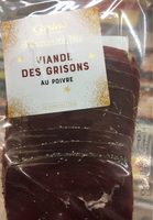 Viande des Grisons au poivre 9 tranches