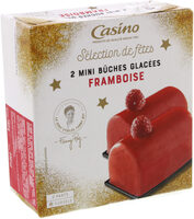2 Mini bûches glacées Framboise