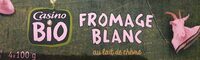 Fromage blanc au lait de chèvre bio