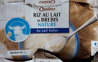 Riz au lait entier de brebis