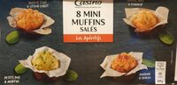 8 Mini muffins salés : Saumon fumé & citron confit - Chèvre, miel & romarin - Petits pois & menthe - Poivrons & chorizo
