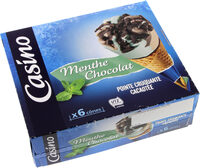 Cône menthe chocolat