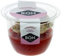 Crumble pomme framboise