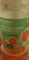 Pétillant de fruits saveur pamplemousse rose