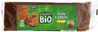Pain d'épices biologique pur miel