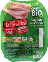 Jambon supérieur sans couenne BIO