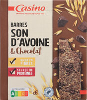 Barres Son d'avoine & Chocolat