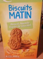 Biscuit matin abricot, amande, pépite de chocolat